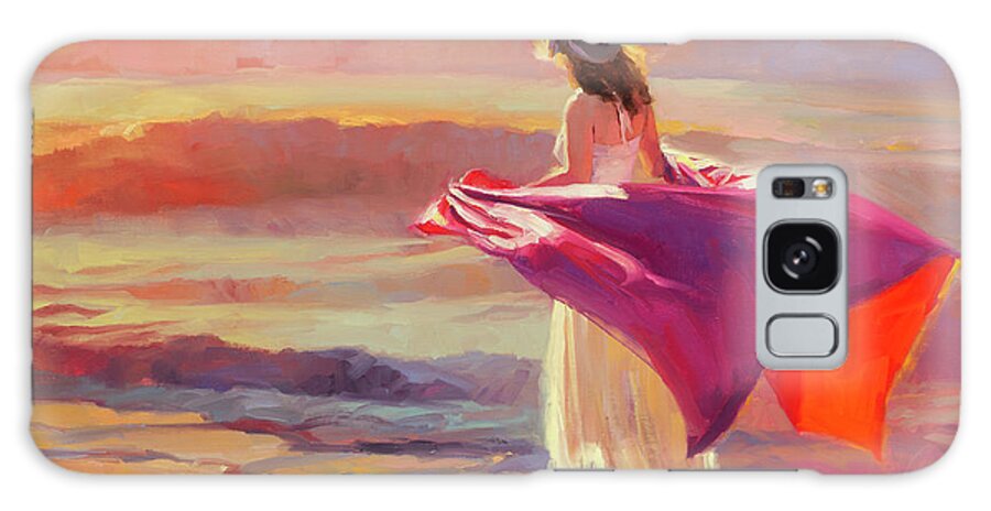 Coast Galaxy Case featuring the painting Catching the Breeze by Steve Henderson