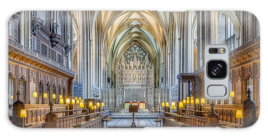 Cathedral Galaxy Case featuring the photograph Cathedral Aisle by Adrian Evans