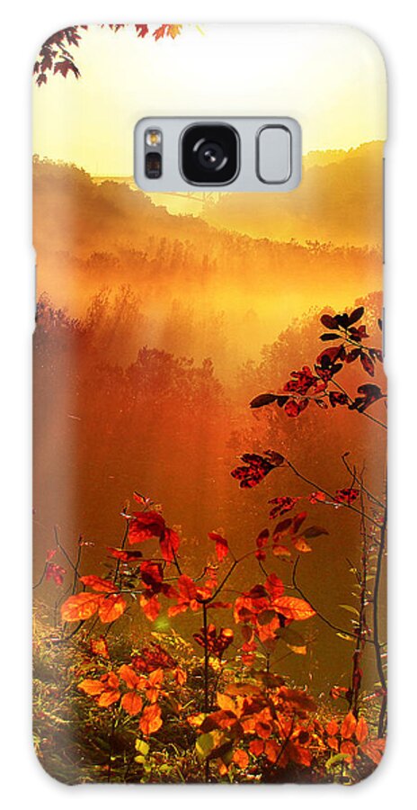 Sunrise Galaxy Case featuring the photograph Cathedral of Light - Special Crop by Rob Blair