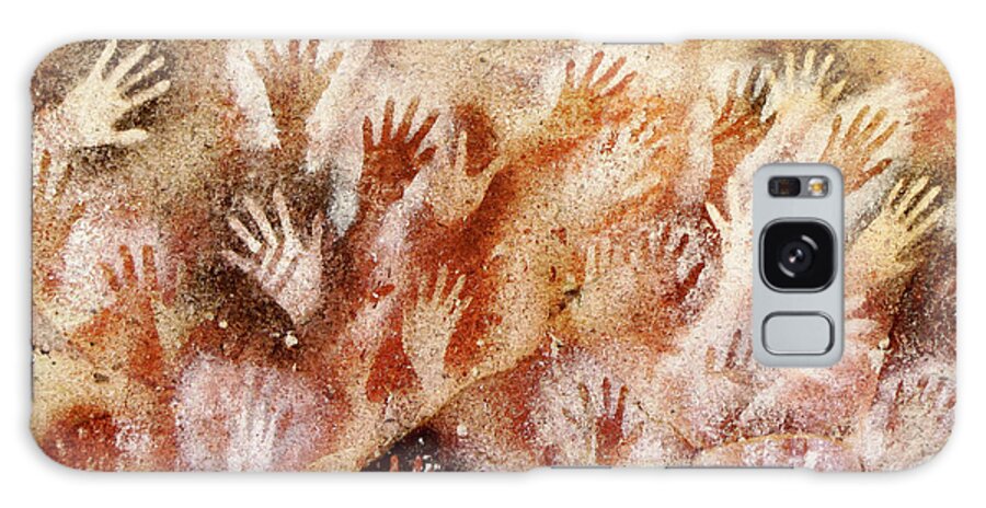 Cave Of The Hands Galaxy Case featuring the digital art Cave of the Hands - Cueva de las Manos by Weston Westmoreland