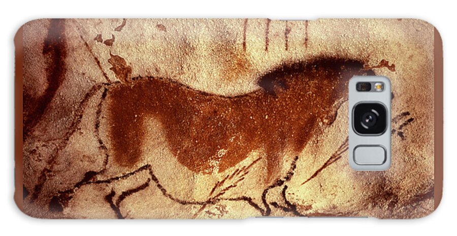 Cave Painting Galaxy Case featuring the painting Cave painting of a horse by Unknown