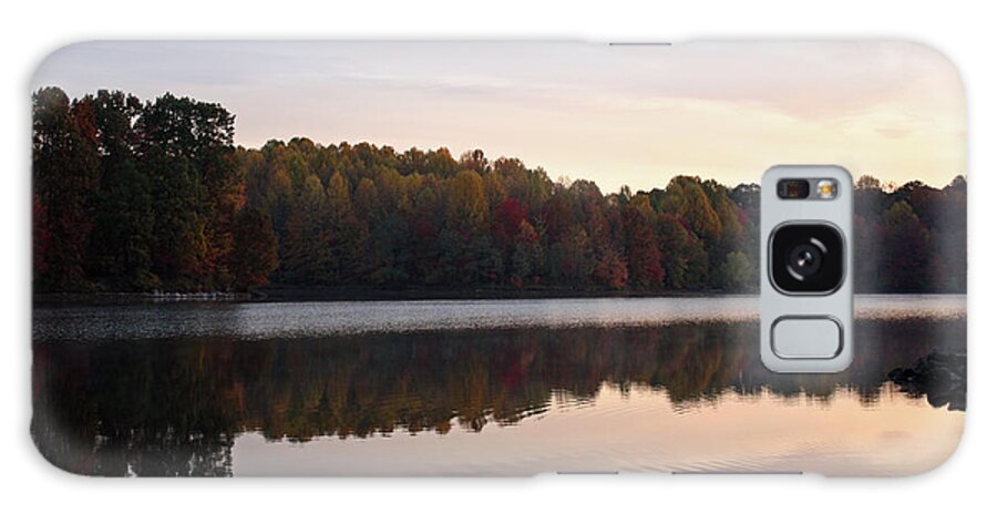 Centennial Galaxy Case featuring the photograph Centennial Lake Autumn - View from the Boat Dock by Ronald Reid