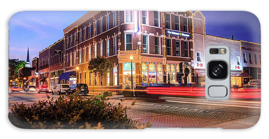 Bentonville Galaxy Case featuring the photograph Central and Main Street - Downtown Bentonville Arkansas by Gregory Ballos