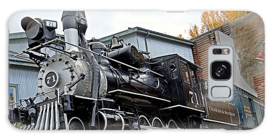 Central City Galaxy Case featuring the photograph Central City Locomotive by Robert Meyers-Lussier