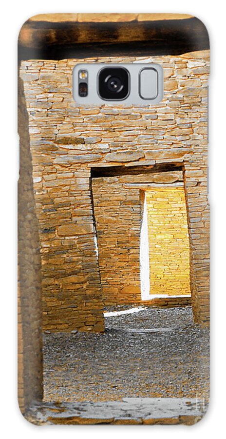 Digital Color Photo Galaxy Case featuring the photograph Chaco Canyon Doorways by Tim Richards