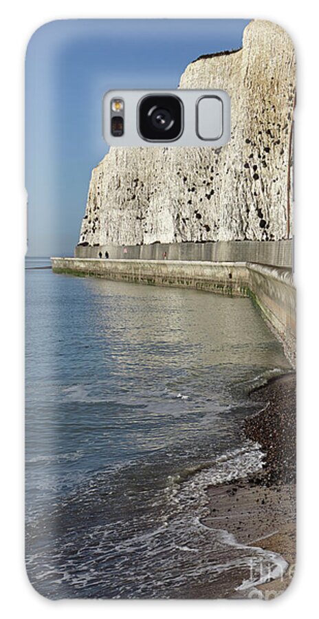 Chalk Cliffs At Peacehaven East Sussex England Uk English Coast Beach Seaside Galaxy S8 Case featuring the photograph Chalk Cliffs at Peacehaven East Sussex England UK by Julia Gavin