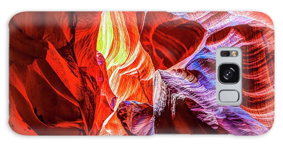 Antelope Canyon Print Galaxy Case featuring the photograph Consuming Fire of Antelope Canyon - Page Arizona by Gregory Ballos