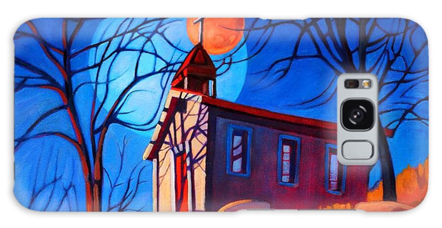 Old Galaxy S8 Case featuring the painting Chapel on the Hill by Art West