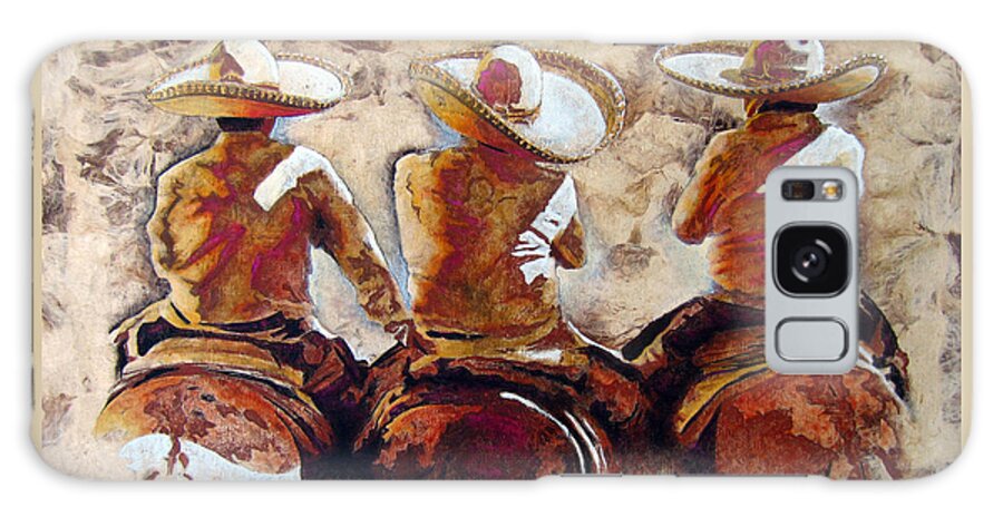 Jarabe Tapatio Galaxy Case featuring the painting C H A R R O . F R I E N D S by J U A N - O A X A C A