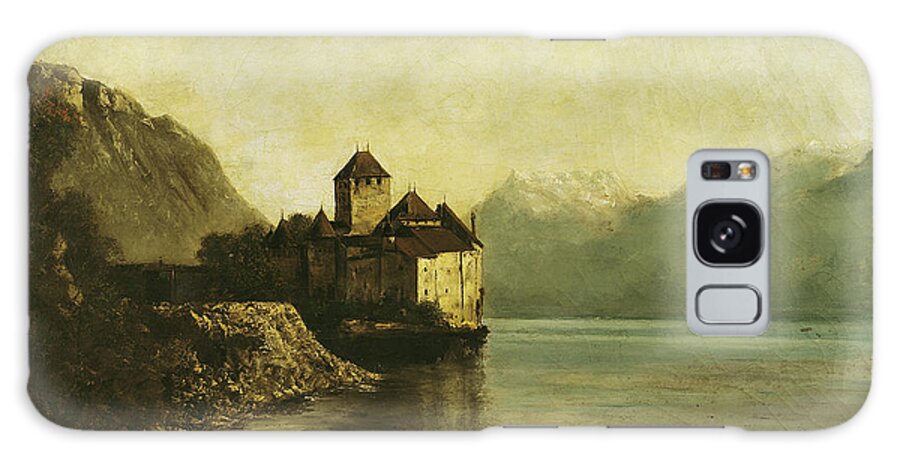 Chateau Galaxy Case featuring the painting Chateau de Chillon by Gustave Courbet