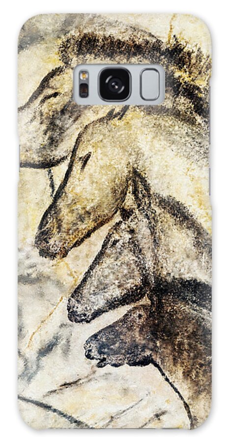 Chauvet Horse Galaxy Case featuring the painting Chauvet Horses by Weston Westmoreland