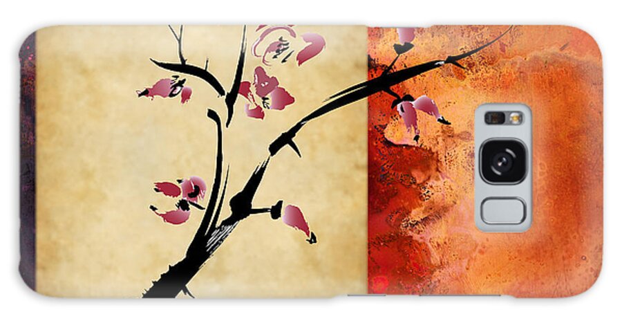 Cherry Blossom Galaxy Case featuring the mixed media Cherry Blossom by Rob Tullis
