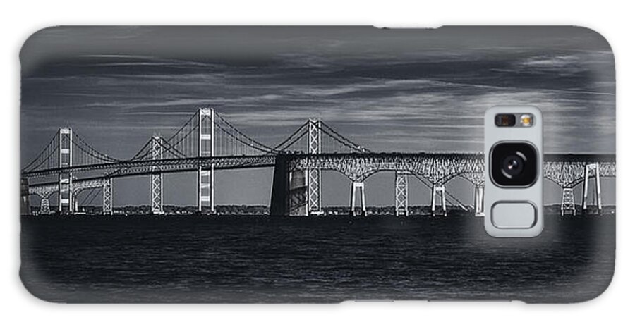 Chesapeake Bay Bridge Galaxy Case featuring the photograph Chesapeake Bay Bridge by Robert Fawcett