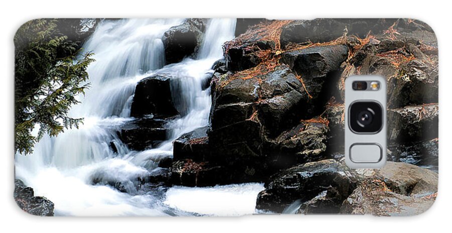 Creek Galaxy Case featuring the photograph Chester Creek Falls by Bill Morgenstern