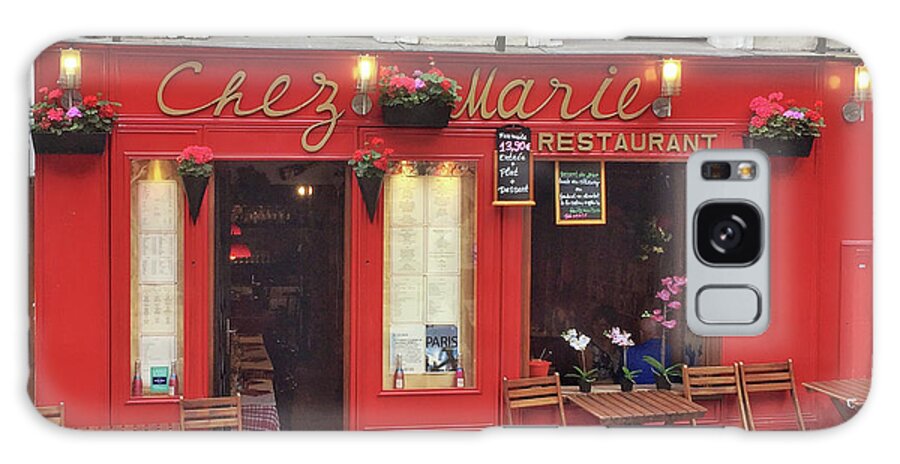 Frank Dimarco Galaxy Case featuring the photograph Chez Marie Restaurant, Montmartre, Paris by Frank DiMarco