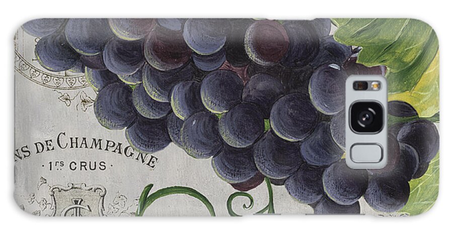 Grapes Galaxy Case featuring the painting Vins de Champagne 2 by Debbie DeWitt