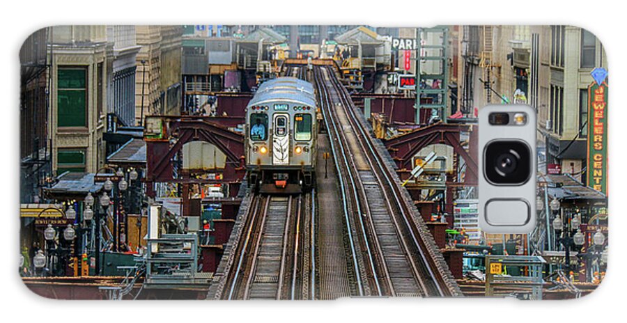 Chicago Galaxy S8 Case featuring the photograph Chicago L by Tony HUTSON