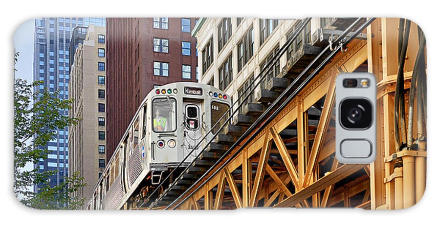 Elevated Galaxy S8 Case featuring the photograph Chicago Loop 'L' by Alexandra Till