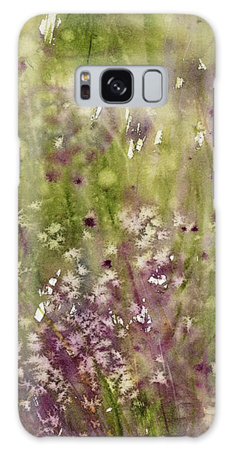Flower Galaxy Case featuring the painting Chive Garden by Judith Levins