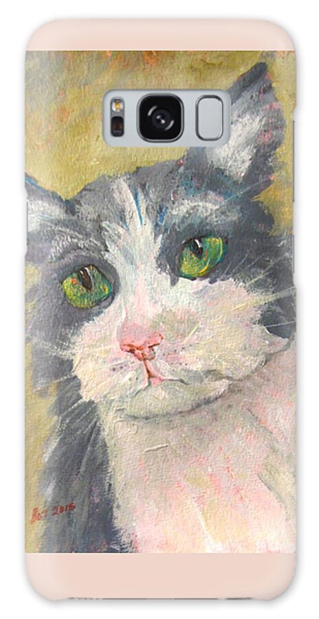 Cat Galaxy Case featuring the painting Chloe by Barbara O'Toole