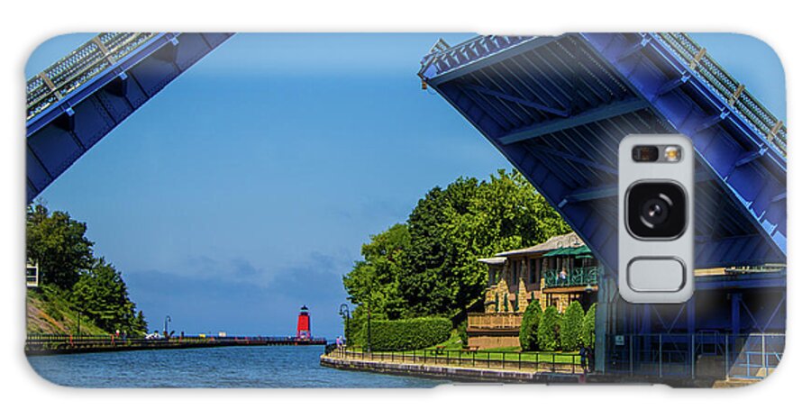 Red Lighthouse Galaxy Case featuring the photograph Charlevoix, Michigan 2202 by Jana Rosenkranz