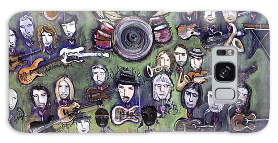 Chris Daniels Galaxy Case featuring the painting Chris Daniels and Friends by Laurie Maves ART