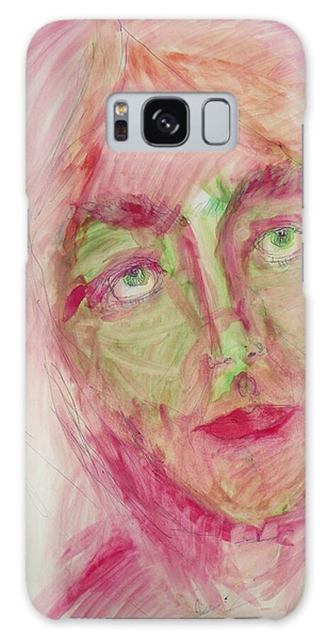 Expressive Galaxy Case featuring the painting Christmas Angel by Judith Redman
