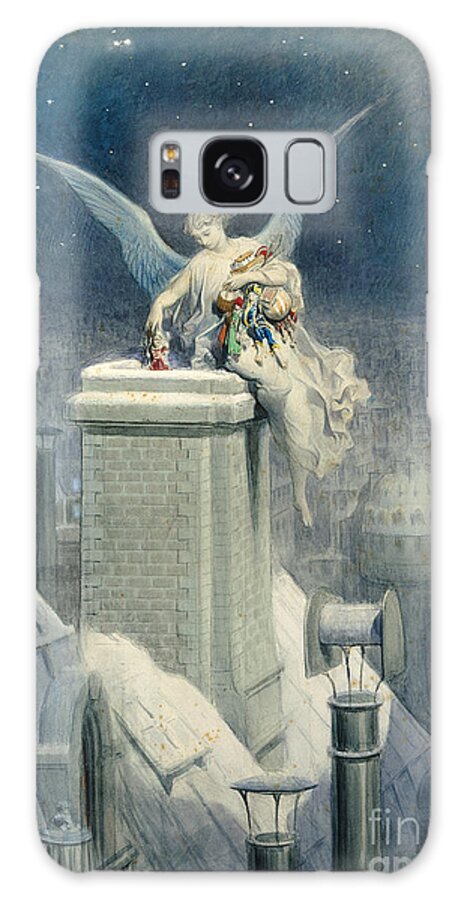 Christmas Galaxy Case featuring the painting Christmas Eve by Gustave Dore