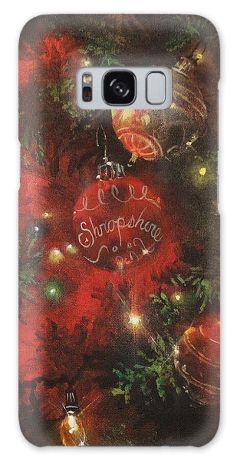Christmas Galaxy S8 Case featuring the painting Christmas Sparkle by Tom Shropshire