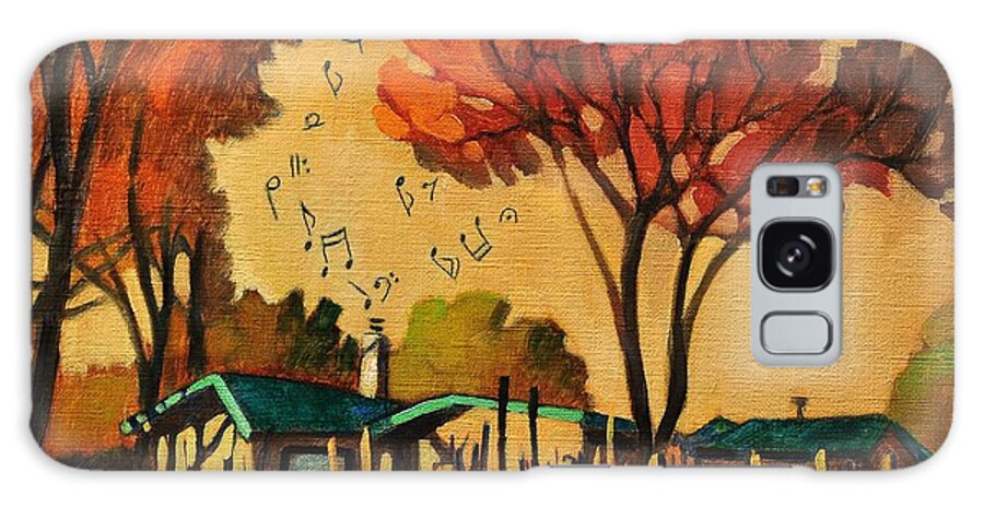 Music Galaxy S8 Case featuring the painting Cia's Music House by Art West