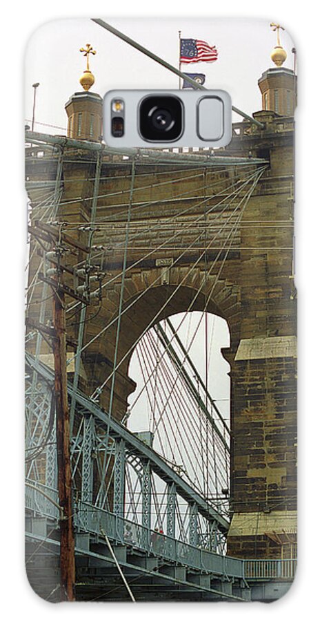 Arches Galaxy Case featuring the photograph Cincinnati - Roebling Bridge 4 by Frank Romeo