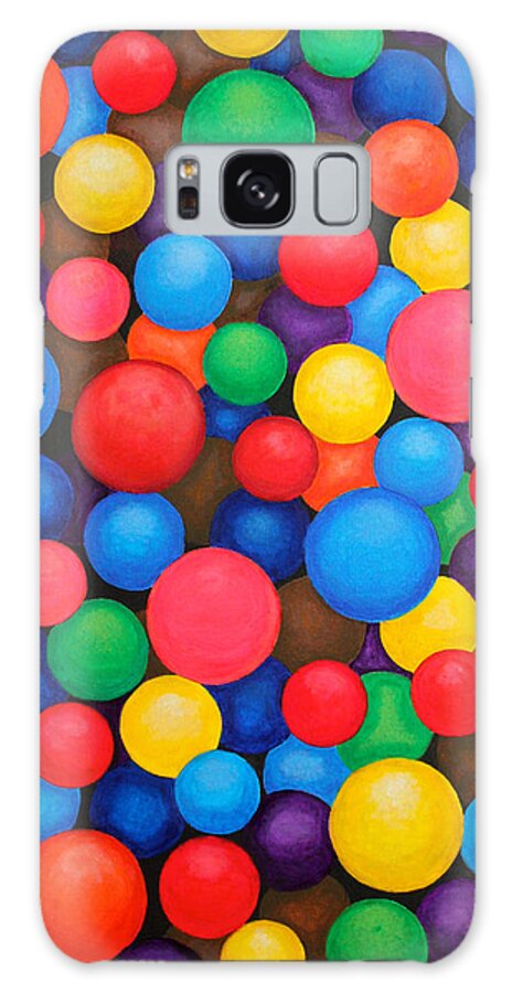 Circles Galaxy Case featuring the painting Circles by Cyril Maza