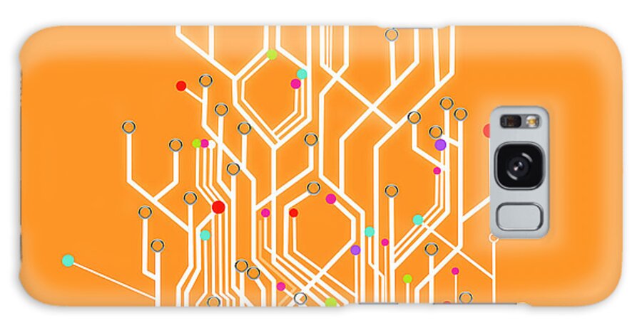 Abstract Galaxy Case featuring the photograph Circuit Board Graphic by Setsiri Silapasuwanchai