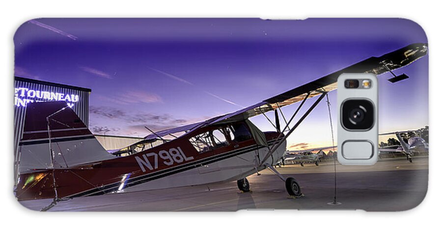 Aircraft Galaxy Case featuring the photograph Citabria in the Twilight of Dawn by Phil And Karen Rispin