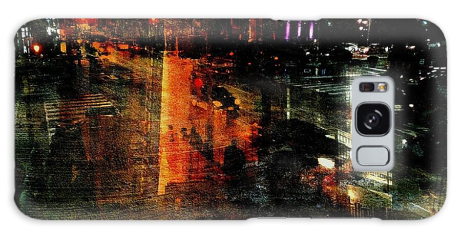 City Galaxy Case featuring the photograph City Nightlife by Jim Vance