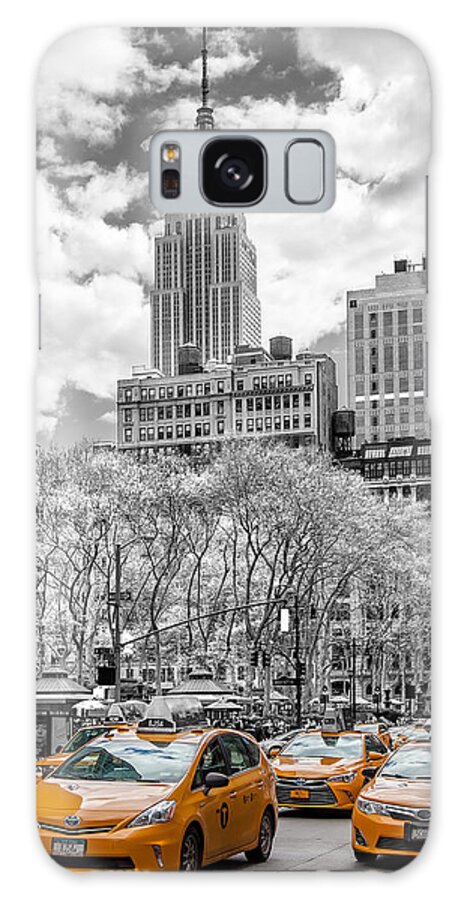 Empire State Building Galaxy Case featuring the photograph City Of Cabs by Az Jackson