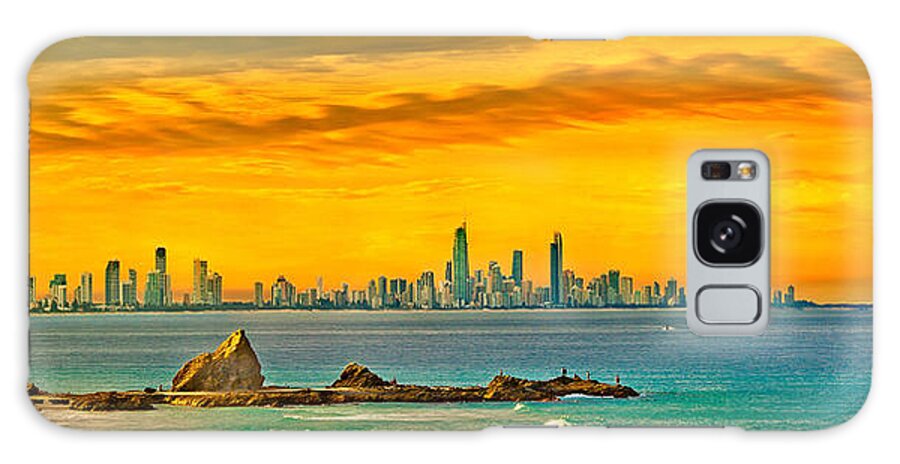Gold Coast Galaxy Case featuring the photograph City Of Gold by Az Jackson