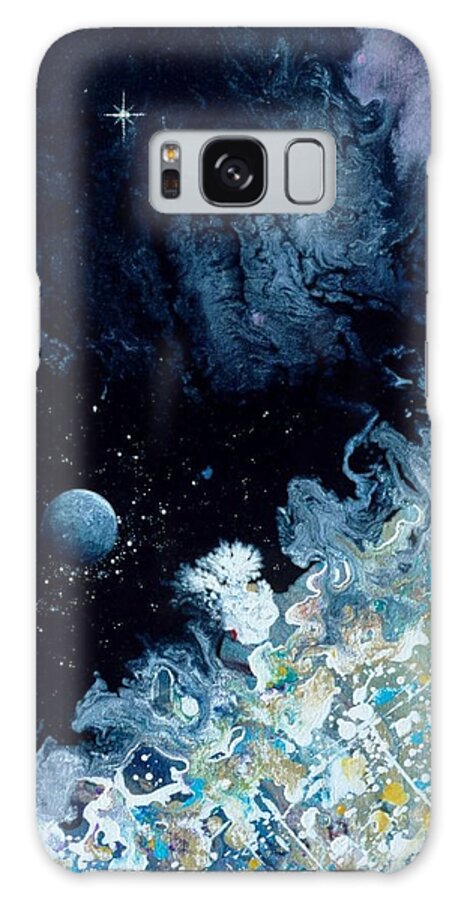 Spiritual Galaxy Case featuring the painting City on the Edge of Forever by Lee Pantas