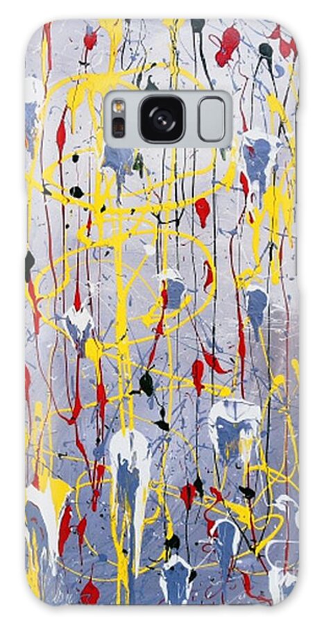 Abstract Galaxy Case featuring the painting Clarity by Rebecca Flores