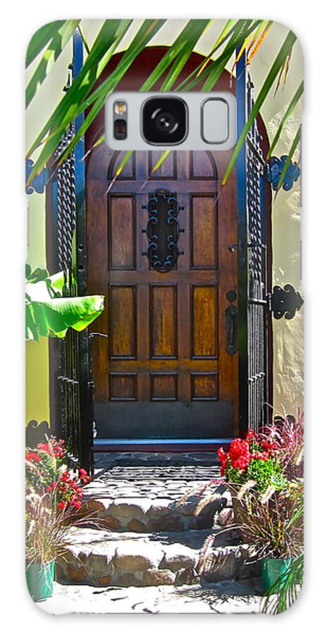 Photograph Of Door Galaxy Case featuring the photograph Classic Belmont Shore by Gwyn Newcombe