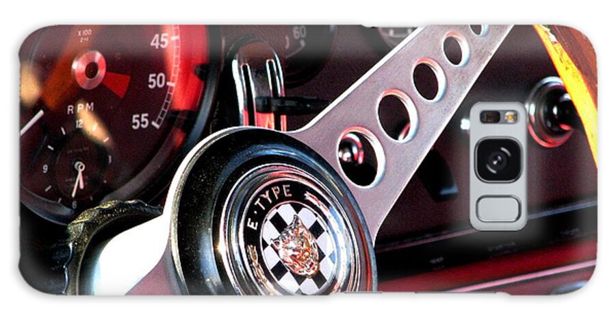Classic Jaguar E Type 4.2 Galaxy S8 Case featuring the photograph In The Drivers Seat by Angela Davies
