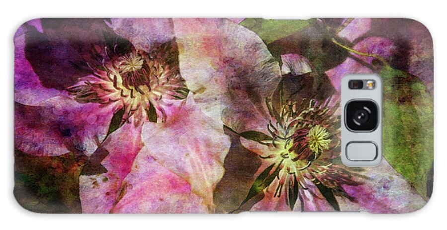 Impressionist Galaxy S8 Case featuring the photograph Clematis 9569 IDP_2 by Steven Ward