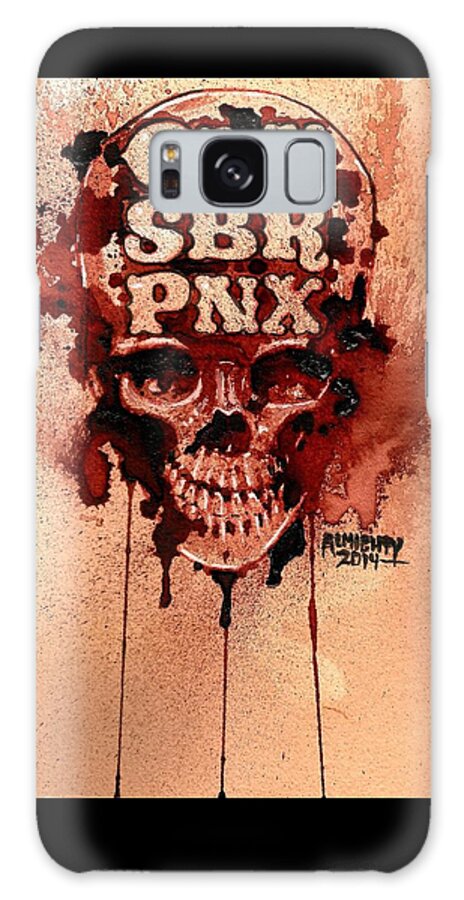 Punk Galaxy Case featuring the painting Cln Sbr Pnx by Ryan Almighty