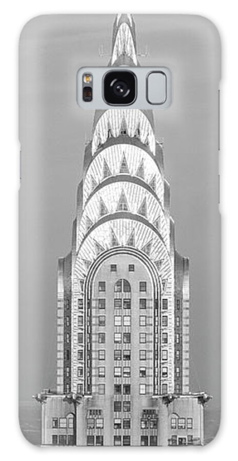 Chrysler Building Galaxy Case featuring the photograph Close up of the Chrysler Building at sunset. It is the view from 42nd Street and 5th Avenue. by Panoramic Images