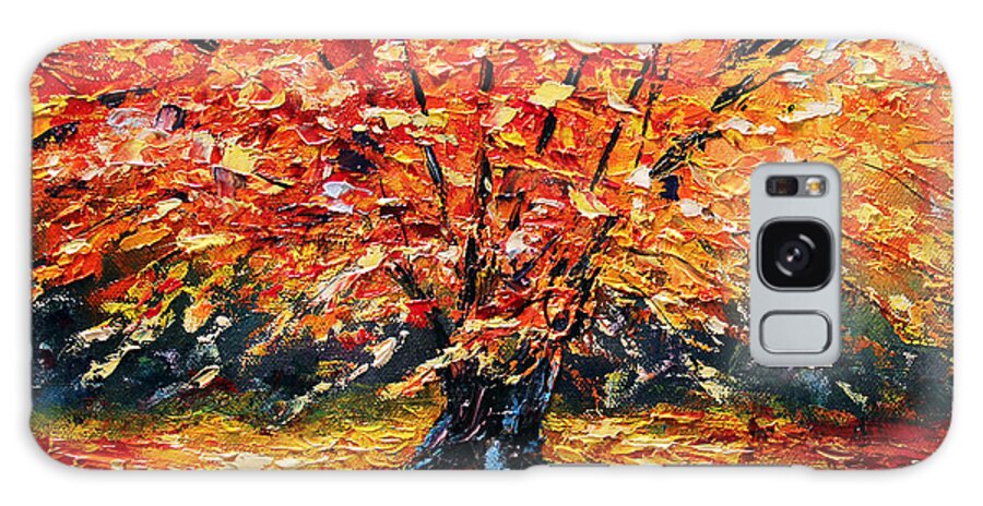 Autumn Galaxy Case featuring the painting Clothed With Splendor by Meaghan Troup