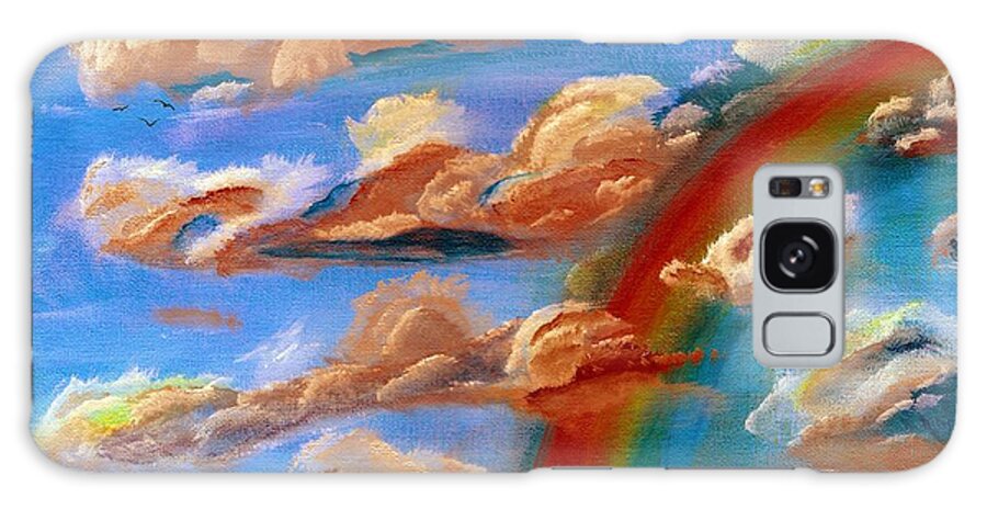 Clouds Galaxy Case featuring the painting Cloud Busting DA by David Bigelow