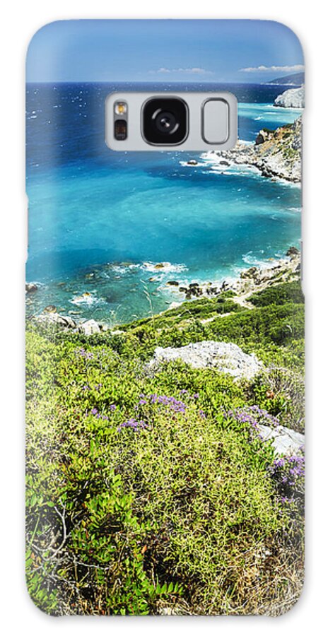 Landscape Galaxy Case featuring the photograph Coast of Greece by Jelena Jovanovic