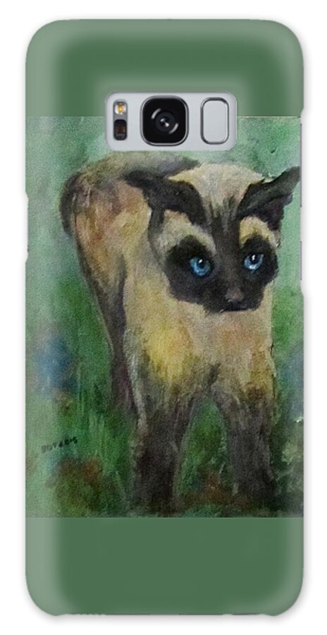 Cat Galaxy Case featuring the painting Coco by Barbara O'Toole