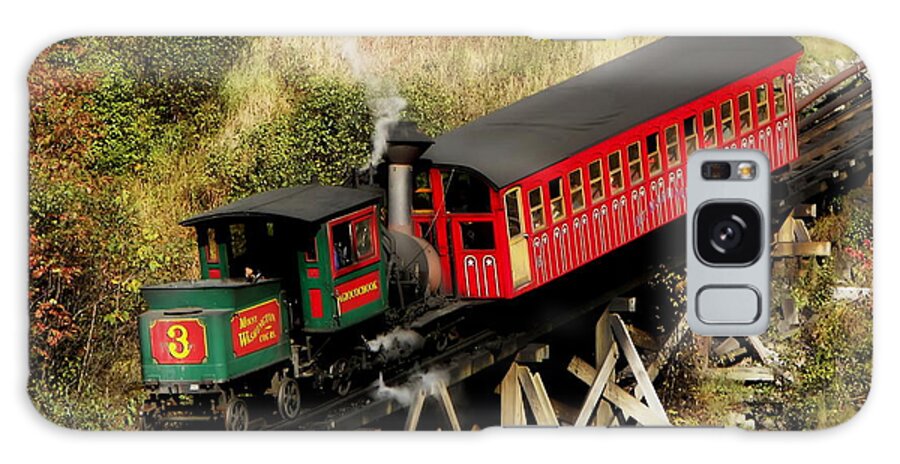 White Mountains Galaxy S8 Case featuring the photograph Cog Railway Vintage by Harry Moulton