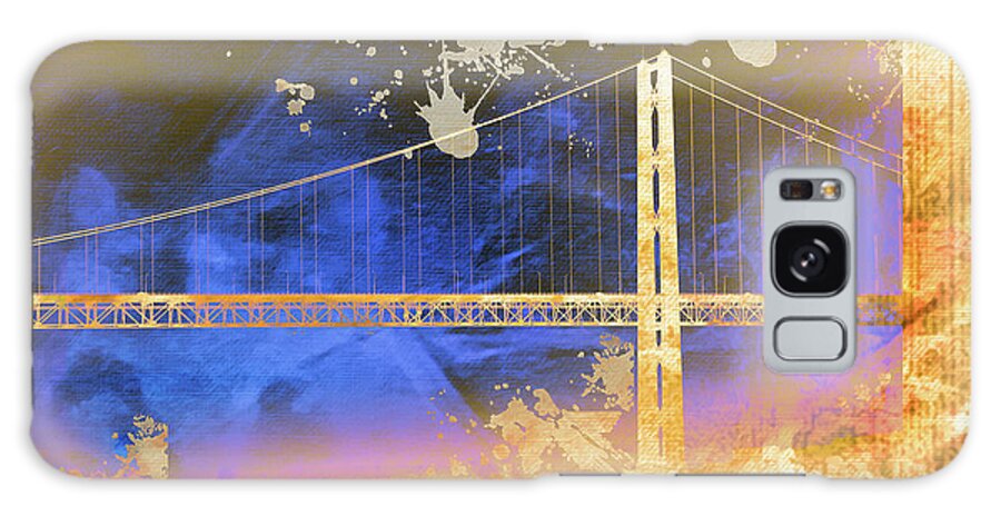 Blue Galaxy Case featuring the mixed media Collage 6 by Priscilla Huber